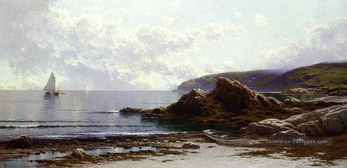 Voile au large de la côte moderne Plage Alfred Thompson Bricher Peintures à l'huile
